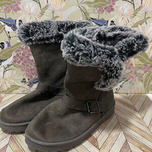 New Altitude Faux Fur Winter Boots – Women’s 9.5 – Cozy, Waterproof-Style Warmth